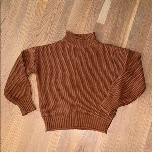 Cozy Brown Knit Sweater
